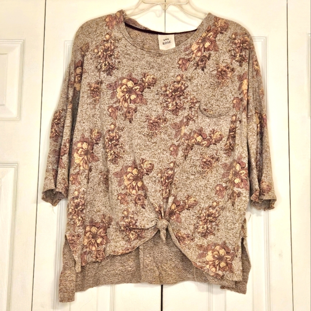 Floral Knot Top